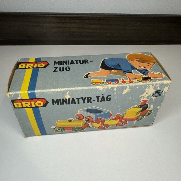 Vintage Brio #3134 Miniature Train Set W/ BOX! RARE Collectible - Picture 6 of 7